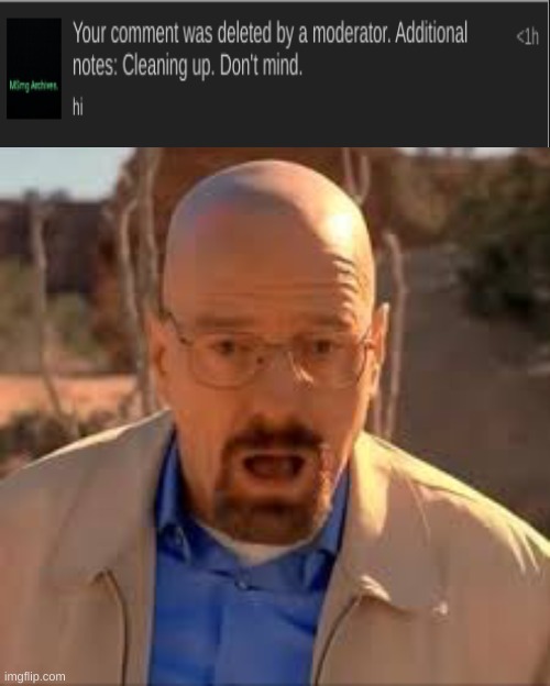 it was just an innocent little "hi" | image tagged in walt crying | made w/ Imgflip meme maker