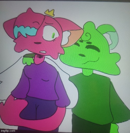 flippy x kitty drawn by opal_drawz | image tagged in flippy x kitty drawn by opal_drawz | made w/ Imgflip meme maker