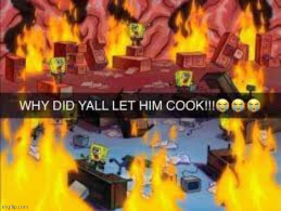 Why did y’all let him cook | image tagged in why did y all let him cook | made w/ Imgflip meme maker