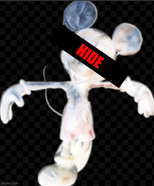 MAXWELL_MOUSE.MPG4 | HIDE | image tagged in maxwell mouse,horror,disney,mickey mouse | made w/ Imgflip meme maker