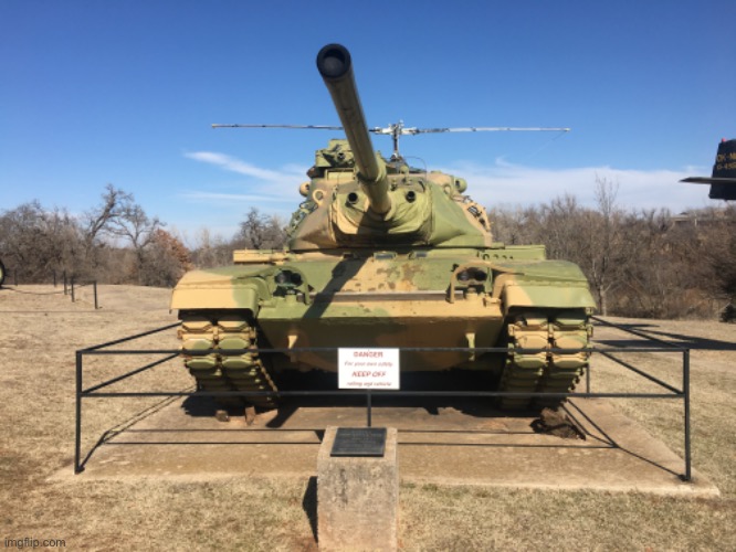 M60A3 main battle tank@location 45th infantry division museum | image tagged in pictures,tank | made w/ Imgflip meme maker