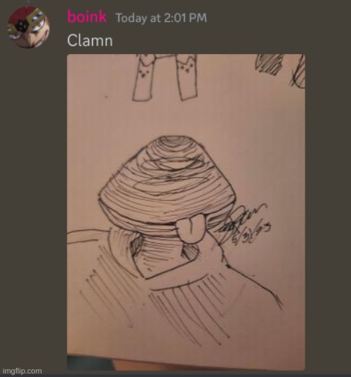 boink drew my silly clam guy and i love it | made w/ Imgflip meme maker