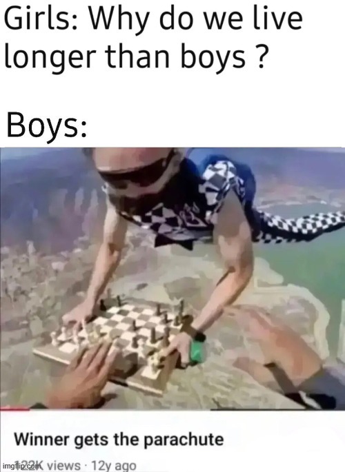 why do we live longer than boys | image tagged in why do we live longer than boys,funny,memes | made w/ Imgflip meme maker