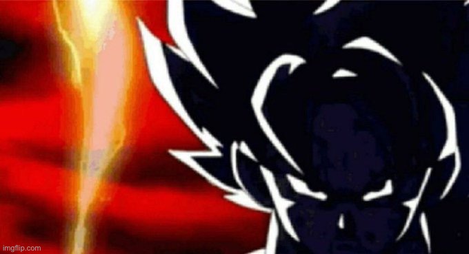 No Context | image tagged in goku lightning | made w/ Imgflip meme maker