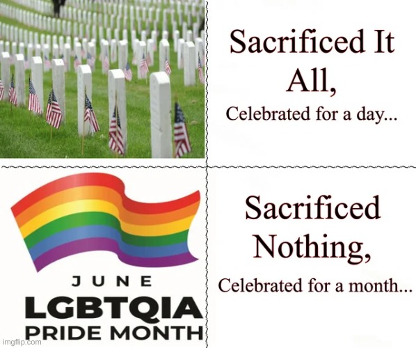 We need to replace Pride Month with Military Month. Don't tell me otherwise. | image tagged in military,pride month | made w/ Imgflip meme maker