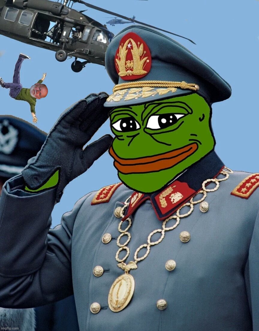 Pepe the Frog Salute | image tagged in pepe the frog salute | made w/ Imgflip meme maker