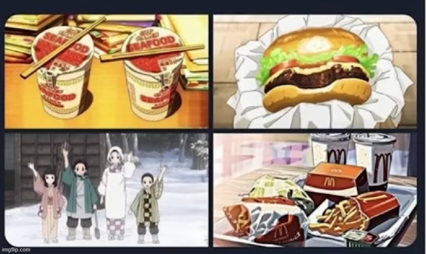 food in anime | image tagged in food | made w/ Imgflip meme maker