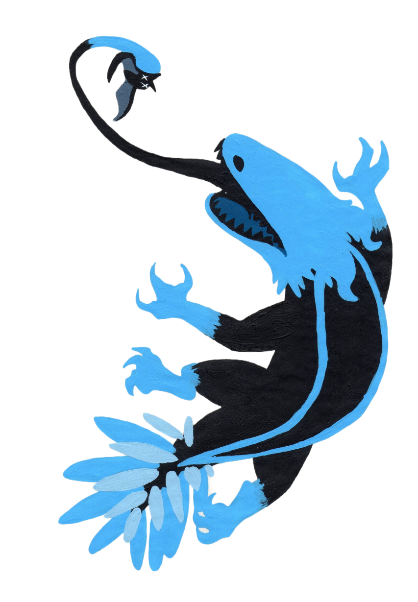 blue lizard Blank Meme Template