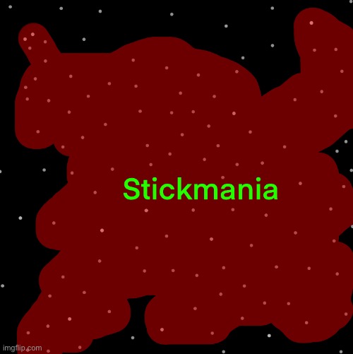 I made a map of stickmania, the white dots are galaxies, also soon I’ll make an evolution animation of its territory | made w/ Imgflip meme maker