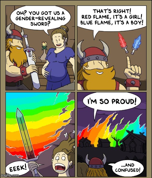Rainbow fire sword | image tagged in rainbow,fire,sword,swords,comics,comics/cartoons | made w/ Imgflip meme maker