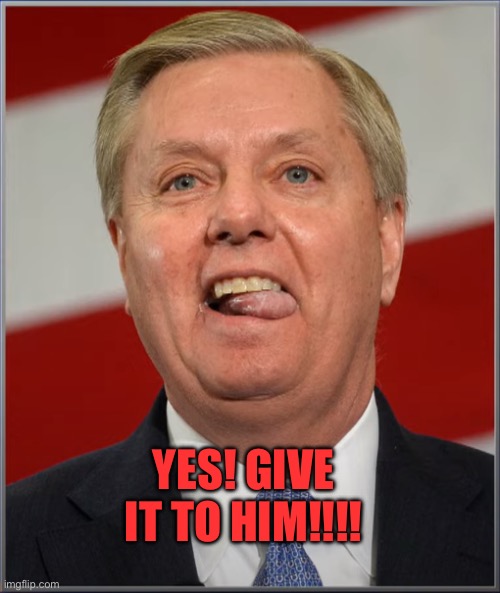 Lindsey Derp | YES! GIVE IT TO HIM!!!! | image tagged in lindsey derp | made w/ Imgflip meme maker