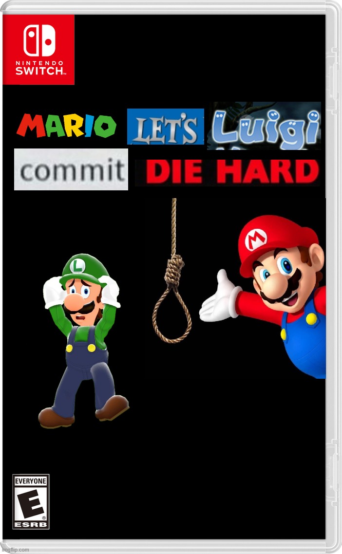 mario let's luigi commit die hard | image tagged in nintendo switch,expand dong | made w/ Imgflip meme maker