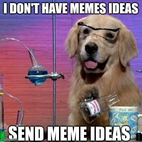 I Have No Idea What I Am Doing Dog | I DON'T HAVE MEMES IDEAS; SEND MEME IDEAS | image tagged in memes,i have no idea what i am doing,funny | made w/ Imgflip meme maker