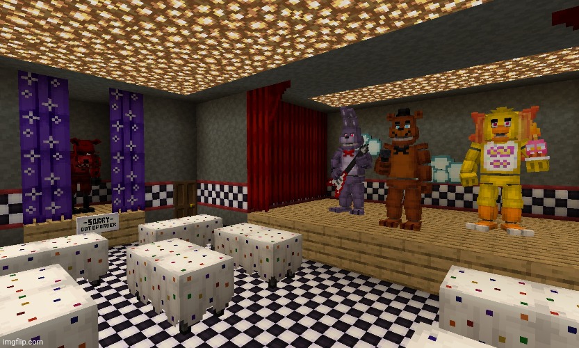 Main Show Room I Made In Minecraft | image tagged in fnaf | made w/ Imgflip meme maker