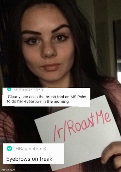 #1,658 | image tagged in roasts,insults,burned,eyebrows,funny,painting | made w/ Imgflip meme maker