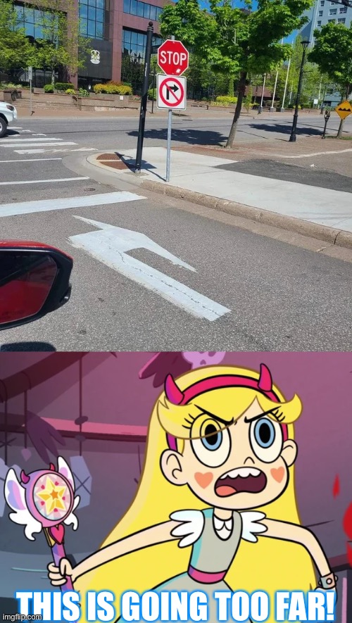 THIS IS GOING TOO FAR! | image tagged in star 'you don't have to be like this',you had one job,star vs the forces of evil,memes | made w/ Imgflip meme maker