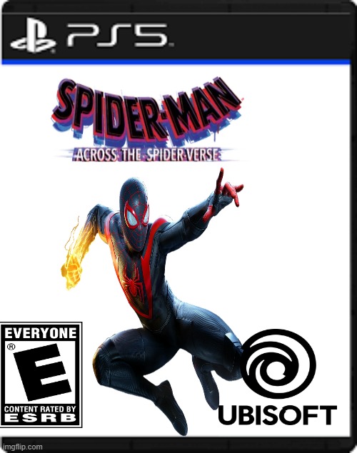 spider verse | image tagged in spiderman,ps5 | made w/ Imgflip meme maker