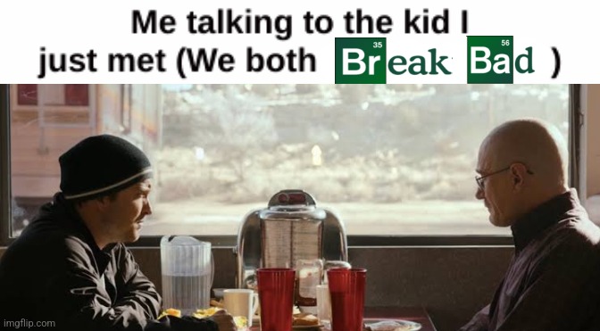 this screenshot is from the ending of El Camino btw, not Breaking Bad. | made w/ Imgflip meme maker