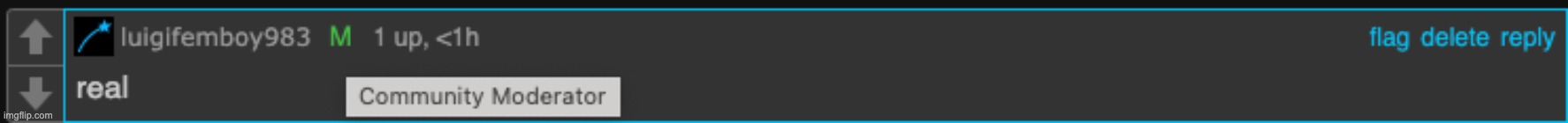 no way!!?? i'm community moderator AND have iceu icon??? haha i used inspect element | made w/ Imgflip meme maker