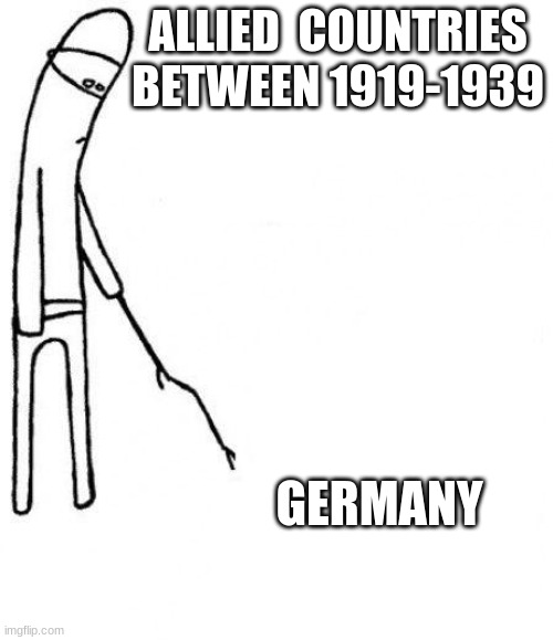 c'mon do something | ALLIED  COUNTRIES BETWEEN 1919-1939; GERMANY | image tagged in c'mon do something | made w/ Imgflip meme maker