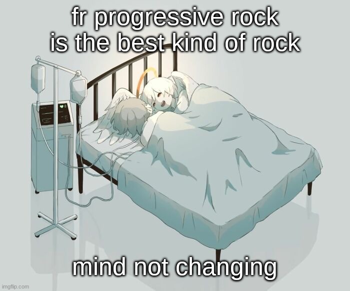 Avogado6 depression | fr progressive rock is the best kind of rock; mind not changing | image tagged in avogado6 depression | made w/ Imgflip meme maker