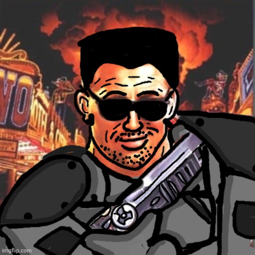 What I imagined Phantom to look like | image tagged in duke nukem | made w/ Imgflip meme maker