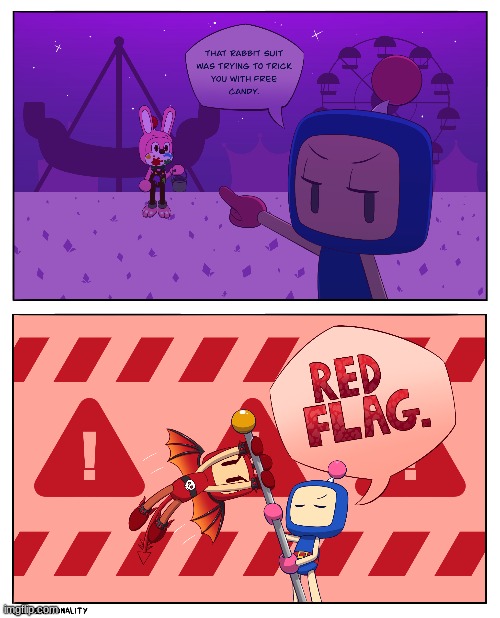 Red Flag (Art by Generationality) | made w/ Imgflip meme maker