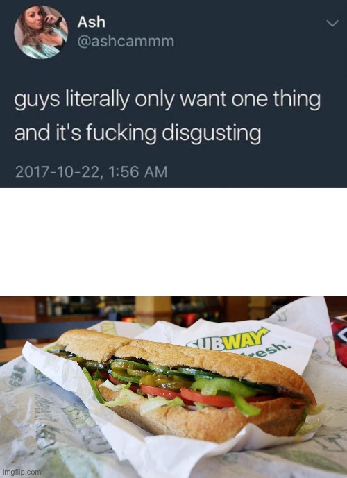 Guys want | image tagged in guys only want one thing,subway | made w/ Imgflip meme maker