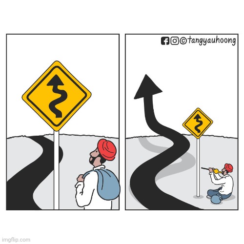 Road sign | image tagged in road sign,road,instrument,roads,comics,comics/cartoons | made w/ Imgflip meme maker