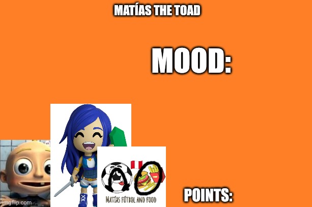 High Quality Matias the toad Blank Meme Template