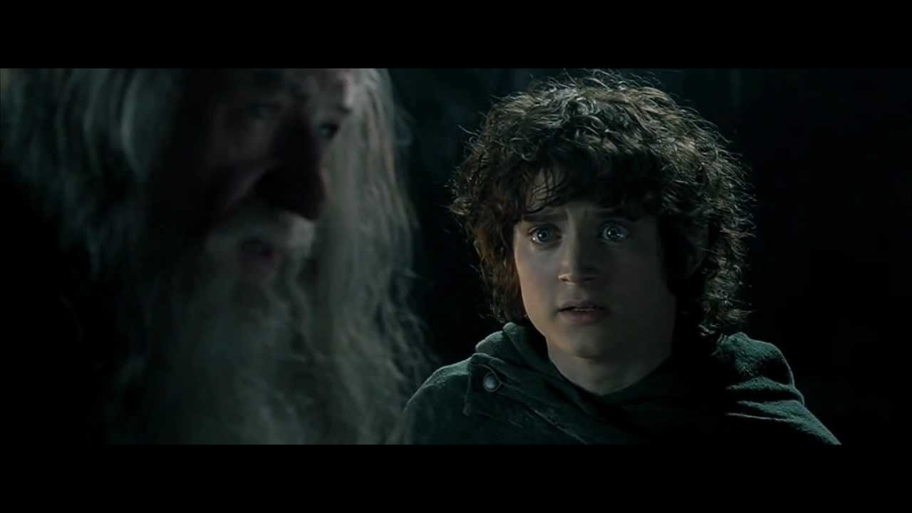 High Quality Gandalf and Frodo in Moria Blank Meme Template