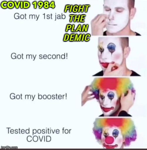 Fight The Plandemic | COVID 1984; FIGHT 
THE 
PLAN 
DEMIC | image tagged in covid | made w/ Imgflip meme maker