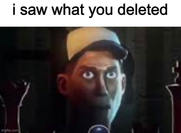 i saw what you deleted | made w/ Imgflip meme maker