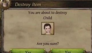 destroy child Blank Meme Template