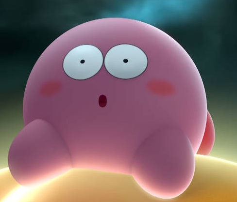 surprised kirby Blank Meme Template