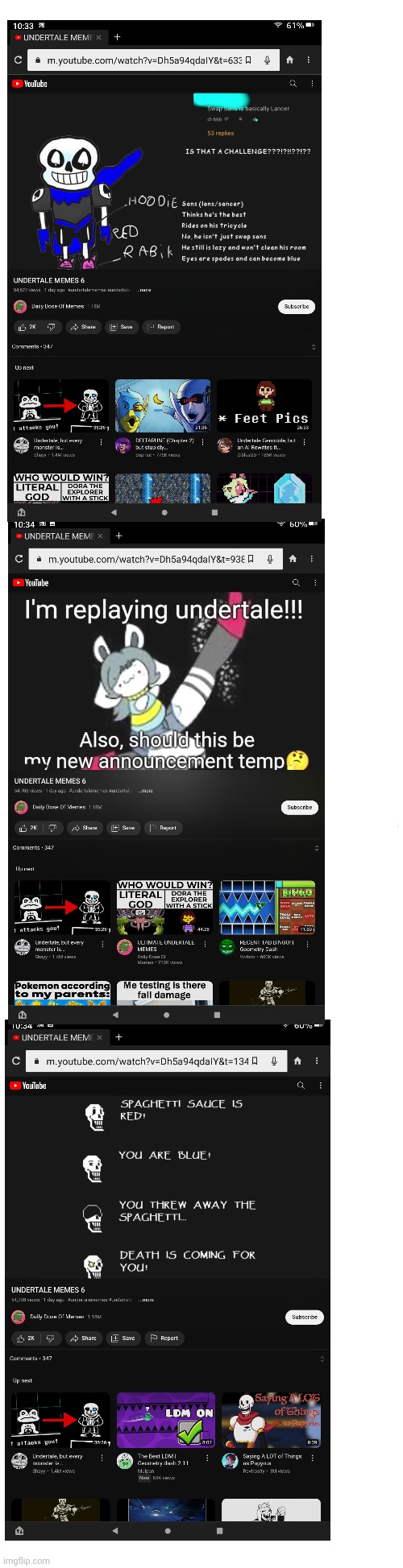 Yo! My memes go into a YouTube vid!!! | image tagged in youtube,undertale,proud,memes,nice,cool | made w/ Imgflip meme maker