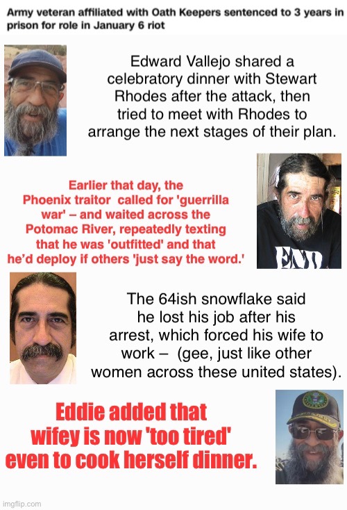 Wifey Has To Work | image tagged in boo bloody hoo,domestic terrorist,soldier on traitor,crossing the potomac,munitions,deviant | made w/ Imgflip meme maker