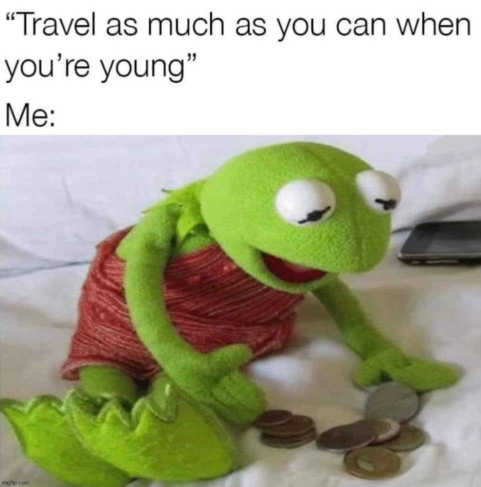 Takes a little money to travel | image tagged in travel | made w/ Imgflip meme maker