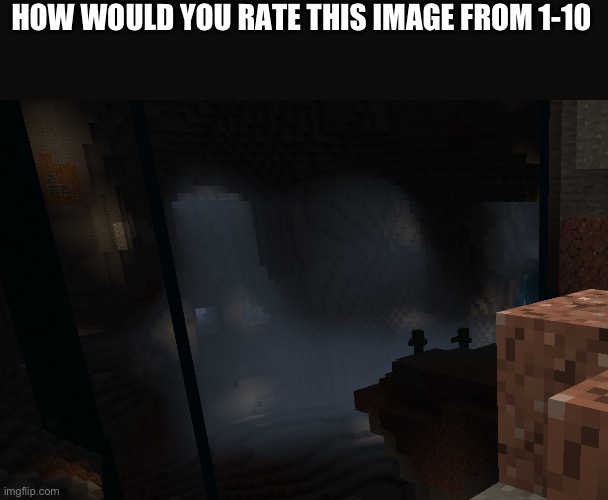 Is it cool? | HOW WOULD YOU RATE THIS IMAGE FROM 1-10 | image tagged in minecraft,pics | made w/ Imgflip meme maker