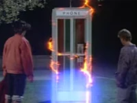 bill and ted phone booth Blank Meme Template