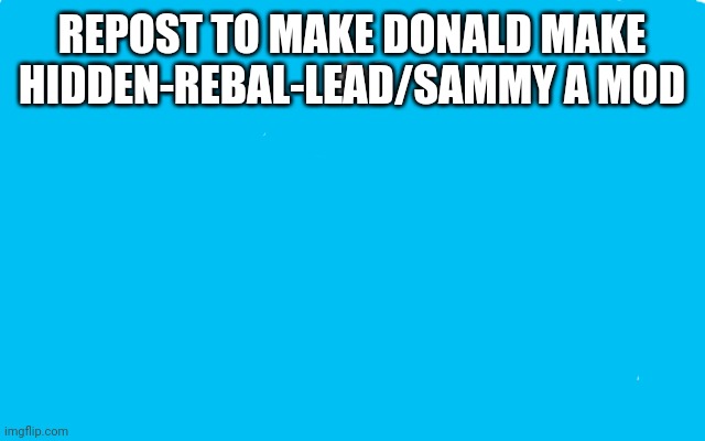 Trying this ig | REPOST TO MAKE DONALD MAKE HIDDEN-REBAL-LEAD/SAMMY A MOD | image tagged in transparent png,memes,funny,sammy,mod | made w/ Imgflip meme maker