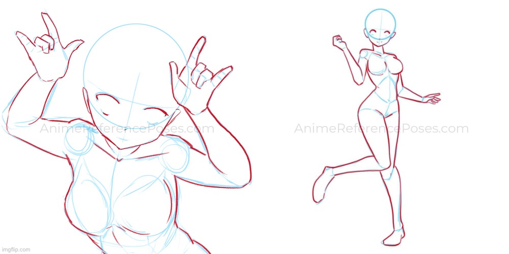 Anime Poses Drawing Reference Anime Body Sketch Cute Girl Manga Stock  Illustration by ©satoshy #344585444