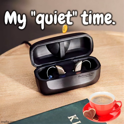 "Quiet Time for the Hearing Impaired" | image tagged in hearing,-pronounce for deaf ears,deaf,funny not funny | made w/ Imgflip meme maker