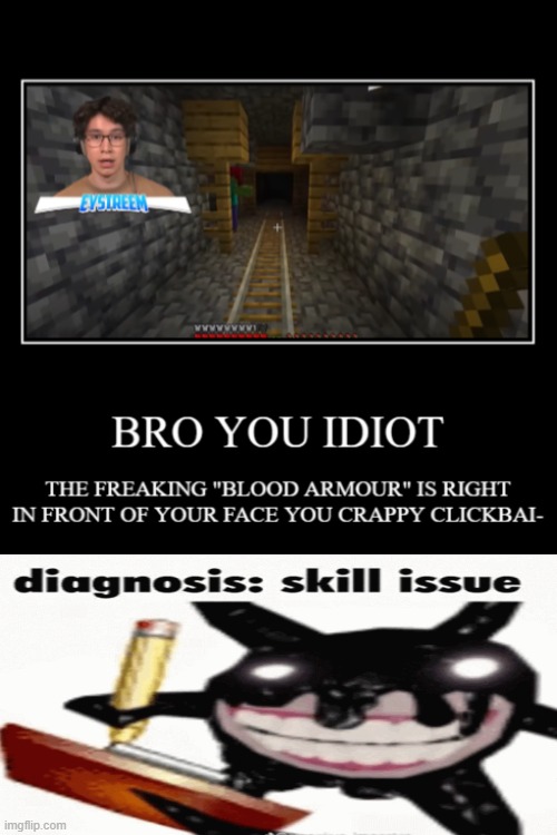 i blew my top when i saw this >:(( | image tagged in minecraft | made w/ Imgflip meme maker