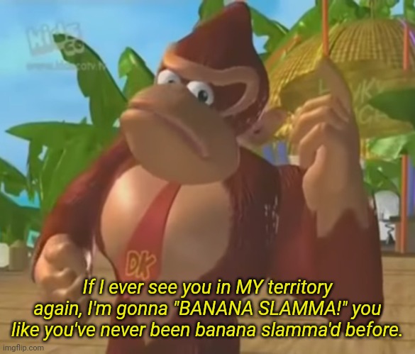 High Quality Banana Slamma Blank Meme Template