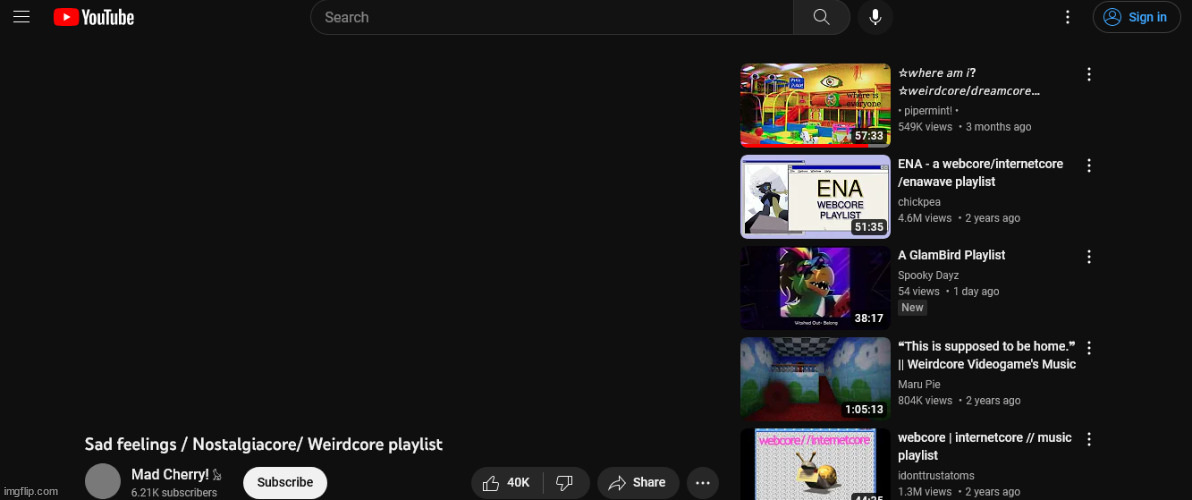 where did the video go??? (i tried restarting the page and opening other videos but it wont work??? help??) | made w/ Imgflip meme maker