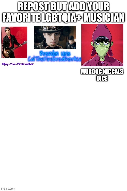 MURDOC NICCALS
DICE | made w/ Imgflip meme maker