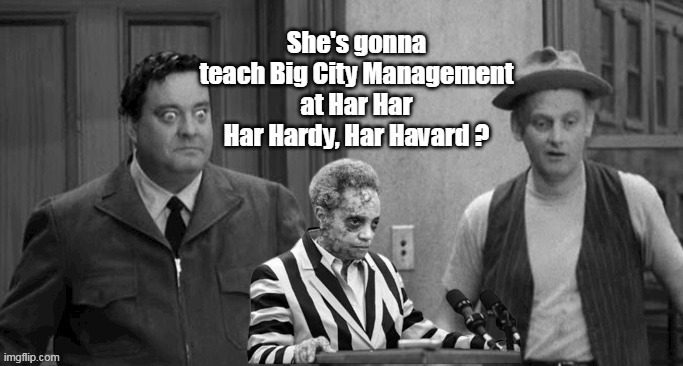 She turned Chicago into Chiraq, now Harvard is gonna share her gift | image tagged in mayor lighfoot unemployed meme | made w/ Imgflip meme maker