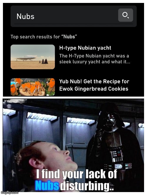 I find StarWars.coms' lack of Nubs, disturbing. | image tagged in nubs,young jedi adventures,star wars,perfection,adorable,i love him | made w/ Imgflip meme maker