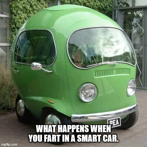 WHAT HAPPENS WHEN YOU FART IN A SMART CAR. | image tagged in durl earl | made w/ Imgflip meme maker